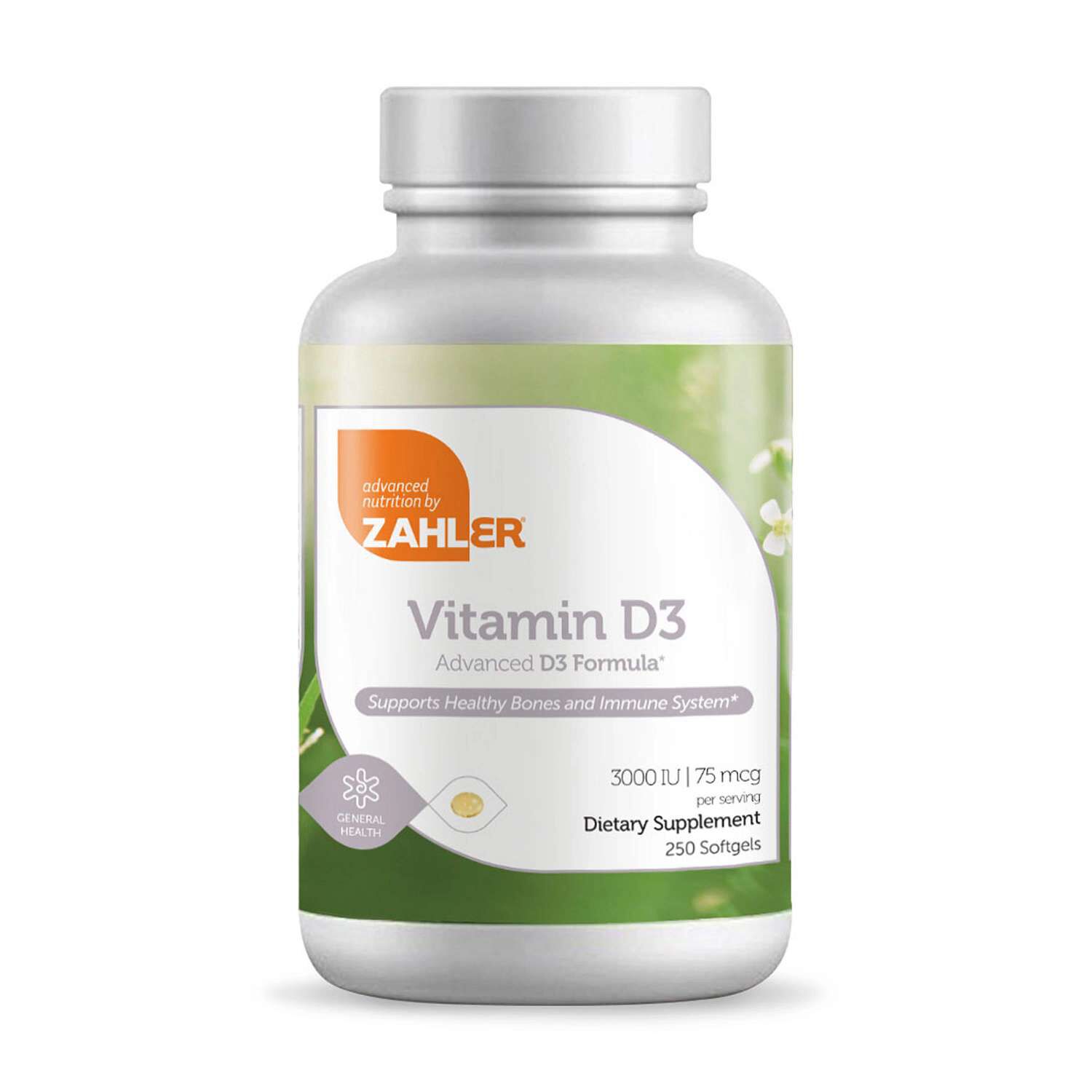 Vitamin D3 3000 IU - 250 Softgels (250 Servings)